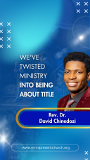 We've Twisted Ministry Into Being About Title